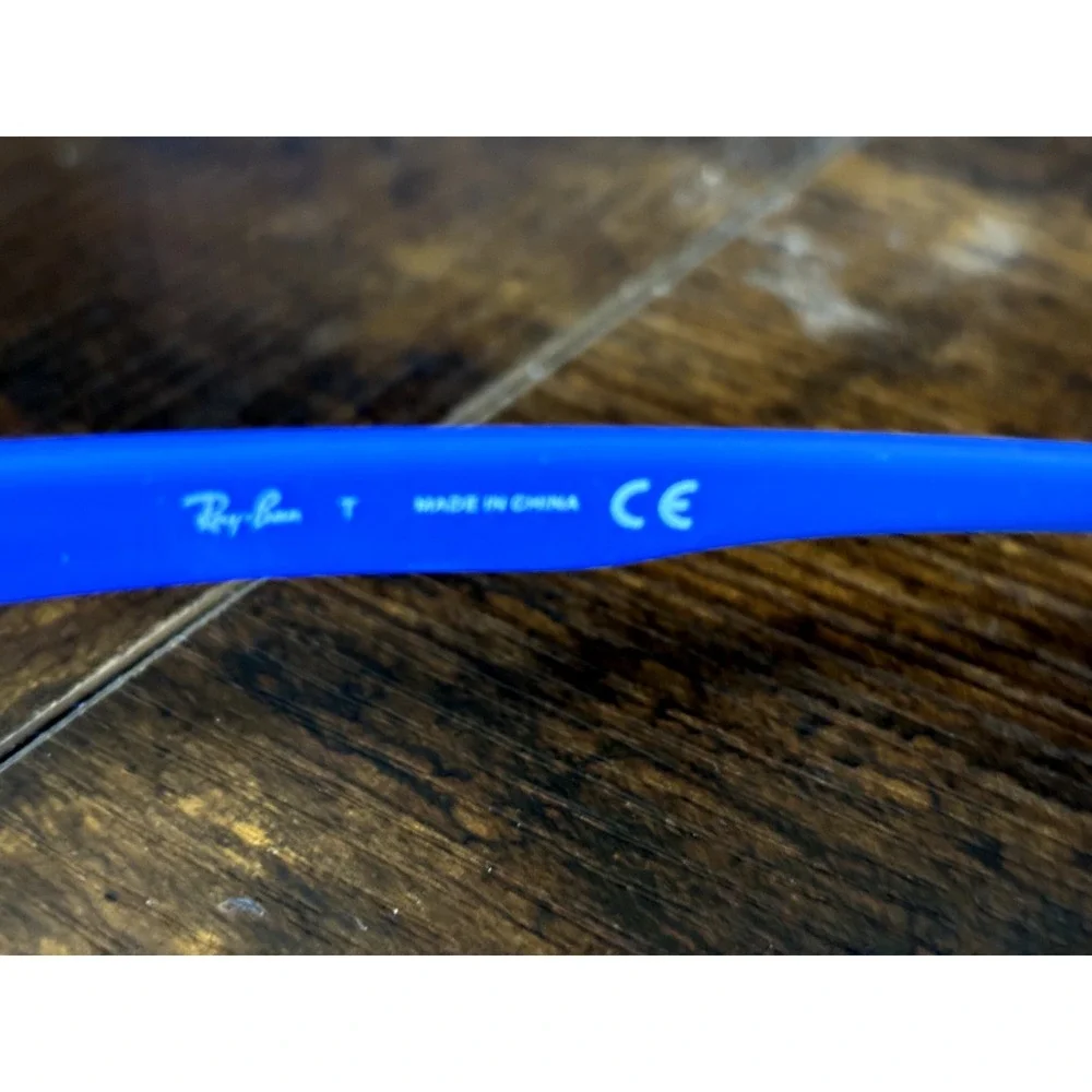 Ray-Ban RB5268 Eyeglass Frames Black Blue Rectangle Optical w‎ Case